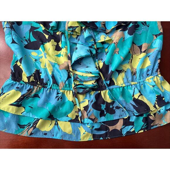 Apostrophe Ladies Floral Sleeveless Silky Tank Sz L 14/16 - Picture 5 of 6